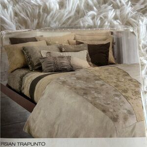 DKNY Persian Trapunto vintage king pillow sham Brand New